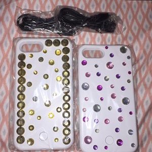 White selfie case for iPhone 7 Plus